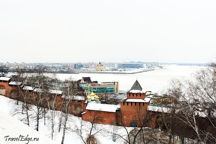 Кремлёвская стена, Волга, Стрелка в Нижнем Новгороде